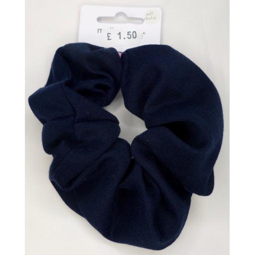 School Jersey Scrunchie Navy