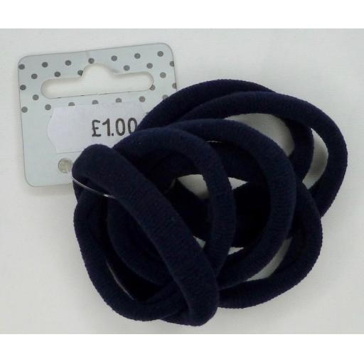 School Thick Navy Jersey Fabric endless elastics.