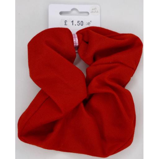 School Red Jersey Scrunchie