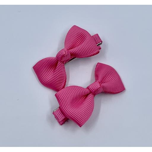 Baby Hot Pink Itsy Bitsy Baby Bow Hair Clips