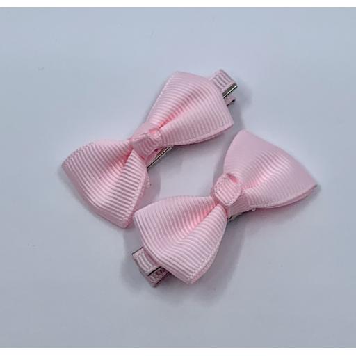 Baby Powder Pink Itsy Bitsy Baby Bow Hair Clips