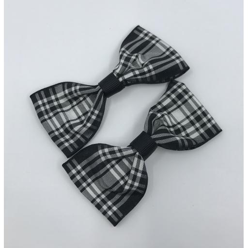 Menzies Tartan Single Bow (Pair)