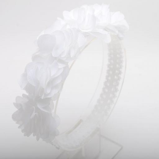 Baby White Chiffon Flower Baby Headband