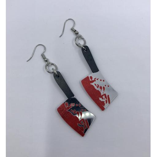 Killing It Meat Cleaver Earrings